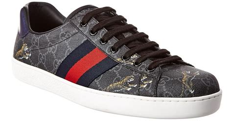 gucci black tiger ace sneaker|Gucci ace tiger sneakers.